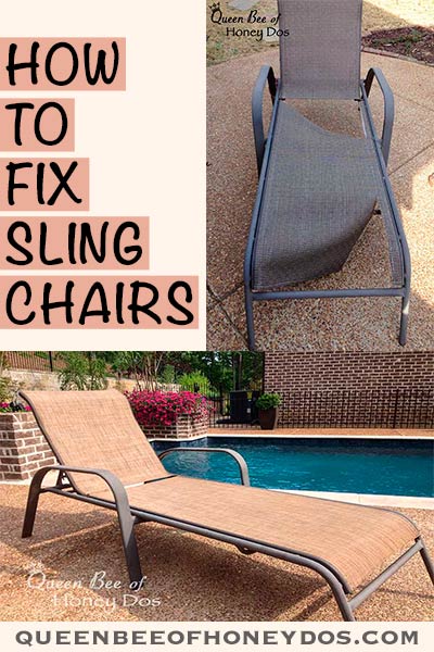 How To Repair Sling Chairs Chaises Queen Bee Of Honey Dos