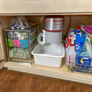 How To Organize Under Your Kitchen Sink - Kari Skelton